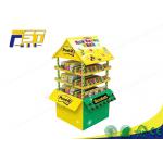 Four Sided Durable Cardboard Pallet Display Stand For Supermarket Promotion