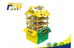 China Four Sided Durable Cardboard Pallet Display Stand For Supermarket Promotion supplier