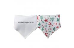 China Blank Sublimation Pet Scarf DIY Custom Printed Polyester Sublimation Dog Bandana supplier
