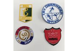 China Wholesale Custom Heat Press Flocking White Label Ironing Vinyl Club Embroidered Patch supplier