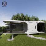 Fireproof Capsule Prefabricated Glamping Pods Homes 29.6m2 for sale