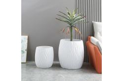 China Long Lasting Frost Resistant Fiber Clay Planters Easy Cleaning supplier