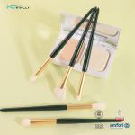 Eyeshadow Brush Set 5Pcs Green Plastic Handle Eye Brushes Portable Nasal Shadow