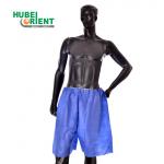 China Dark Blue Or White Soft Disposable Medical Use PP/SMS Short trousers long pants manufacturer