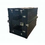 Black Colour Large Aluminum Folding Dog Box For Dog Trainning for sale