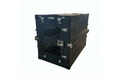 China Black Colour Large Aluminum Folding Dog Box For Dog Trainning supplier