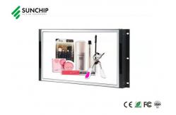 China RK3566 LCD Advertising Screen Wifi 4G Ultra Thin Open Frame Interactive Digital Signage supplier