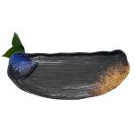 Half Moon Shape Melamine Dinner Plates Cafeterias Dinnerware for sale