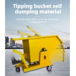 1.5CY Self Dumping Hopper Metal Forklift Dumping Bin
