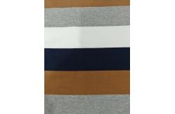 China Smooth And Environmental Friendly Good Quality Striped Knit Fabric For T-Shirt supplier