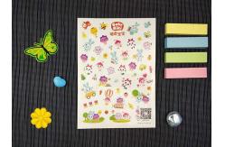 China Customized Scent Stickers Multi Flavor 3D Puffy Stickers For Friction Enhancement supplier