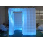 2.5 M Led Inflatable Photo Booth One Door With Color Changing Light for sale