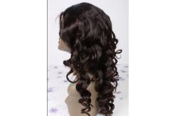 China Water Wave / Kinky Curly Human Hair Wigs 100% Brazilian Wig , Hair Extension Double Wefted supplier