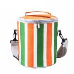 Cylindrical Shape Large Insulated Thermal Food Picnic Cooler Bag for sale