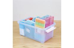 China 5L 15L Yards Clear Car Plastic Organizer Box With Handle supplier