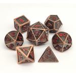 OEM Metal RPG Dice Set Hand Carved Die Casting Neat Sharp Edges for sale