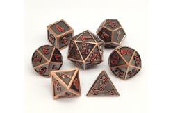 China OEM Metal RPG Dice Set Hand Carved Die Casting Neat Sharp Edges supplier
