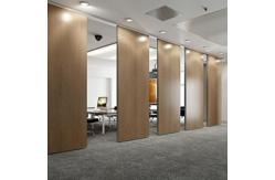 China MDF Aluminum Mobile Wood Movable Operable Track Rollers Sliding Partition Walls supplier