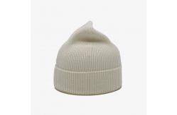 China Custom Cuff Cap Embroidery Cute  Plain  Winter Hats Knitted Warm Beanie Hats supplier