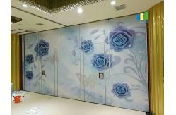 China Fabric Surface Acoustic Partition Walls With Sliding Aluminium Track High Stable supplier