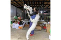 China Rubber Dinosaur Hand Puppet Color Customized Manual Control supplier