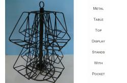 China 8 Shelves Wire Countertop Display Rack / Rotating Countertop Spinner Rack Display supplier