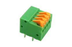 China Narrow Spacing 2.54 mm Screwless PCB Spring Terminal Block 150V 4A supplier