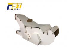 China Glossy lamination Corrugated Paper Furniture Display With Animals Custom Structure supplier