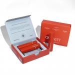 Custom Lip Stick Empty Boxes Fashion Desigh Orange Magnetic Paper Box From Packaging Manufacturer for sale
