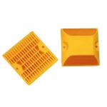 Traffic Safety Plastic Reflective Road Stud in Yellow 100X100X20mm for Traffic Safety for sale