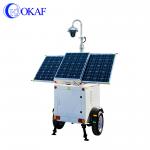 5G AI Mobile CCTV Camera Trailer Drag Type Intelligent Monitoring Solar Power Supply for sale
