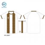 Polyester Custom Soccer Uniforms Flexible MOQ for Children/Adult Team Competitions Name Placement Back Custom Color for sale