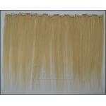 Straight Silver Real Hair Clip In Hair Extensions 100 g/pack 100% Human European hair for sale