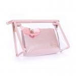 Portable Women Washing PVC Transparent Cosmetic Bag for sale