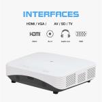 DLP Android 1080p Short Throw Projector Smart Home Theater 4000L for sale