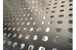 China 4*8ft Stainless Steel Straight Round Hole Pattern Perforated Sheet supplier
