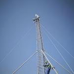 Telecom Communication Guyed Wire Tower Steel 30M Lattice Triangle Triangular Mast