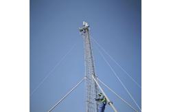 China Telecom Communication Guyed Wire Tower Steel 30M Lattice Triangle Triangular Mast supplier