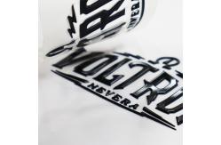 China Custom 3D Logos Embossed Soft Silicone Heat Transfer Label For Clothing Use supplier