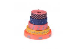 China Custom Elastic Polyester Jacquard Webbing Tape Elastic Polypropylene Coated Dog Leash supplier