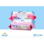 Biodegradable Organic Disposable Wet Wipes , Baby Water Wipes Free Sample for sale