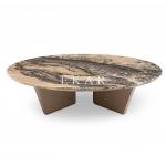 High End Design Round Luxury Marble Coffee Table W001H2B for sale
