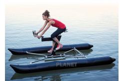 China Custom Size Inflatable Banana Boat Floating Water Bike Buoy supplier