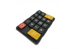 China Custom Fully Sealed Silicone Rubber Keypad For Entrance Guard supplier