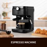 SS304 Multifunction Coffee Machine 0.9L Italian Espresso Roaster Digital Coffee Maker