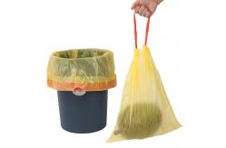 China 4 8 13 Gallon Compostable Biodegradable Plastic Garbage Bag With Drawstring supplier