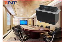China Multi Function Conference Desktop Pop Up Power Socket Box Zinc Alloy Round supplier