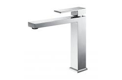 China Single handle   Wash basin Faucet tall body chrome bathroom faucet supplier