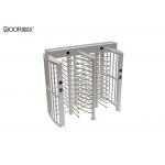 Double Door Full Height Turnstile Gate With Dc Brushless Motor Driving for sale