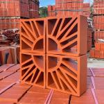 Exterior Wall Red Brick School Building Decoration Material Terracotta Wall Breeze Blocks for sale